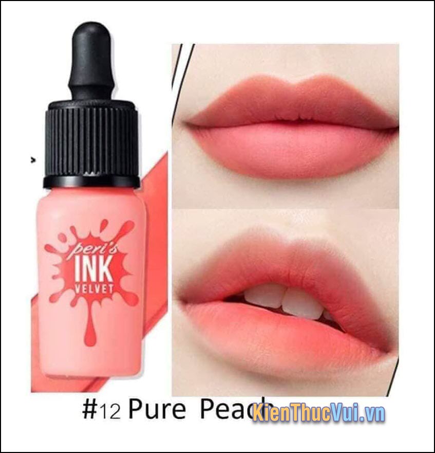 Son ink màu 12 – Pure Peach (Màu hồng đào)