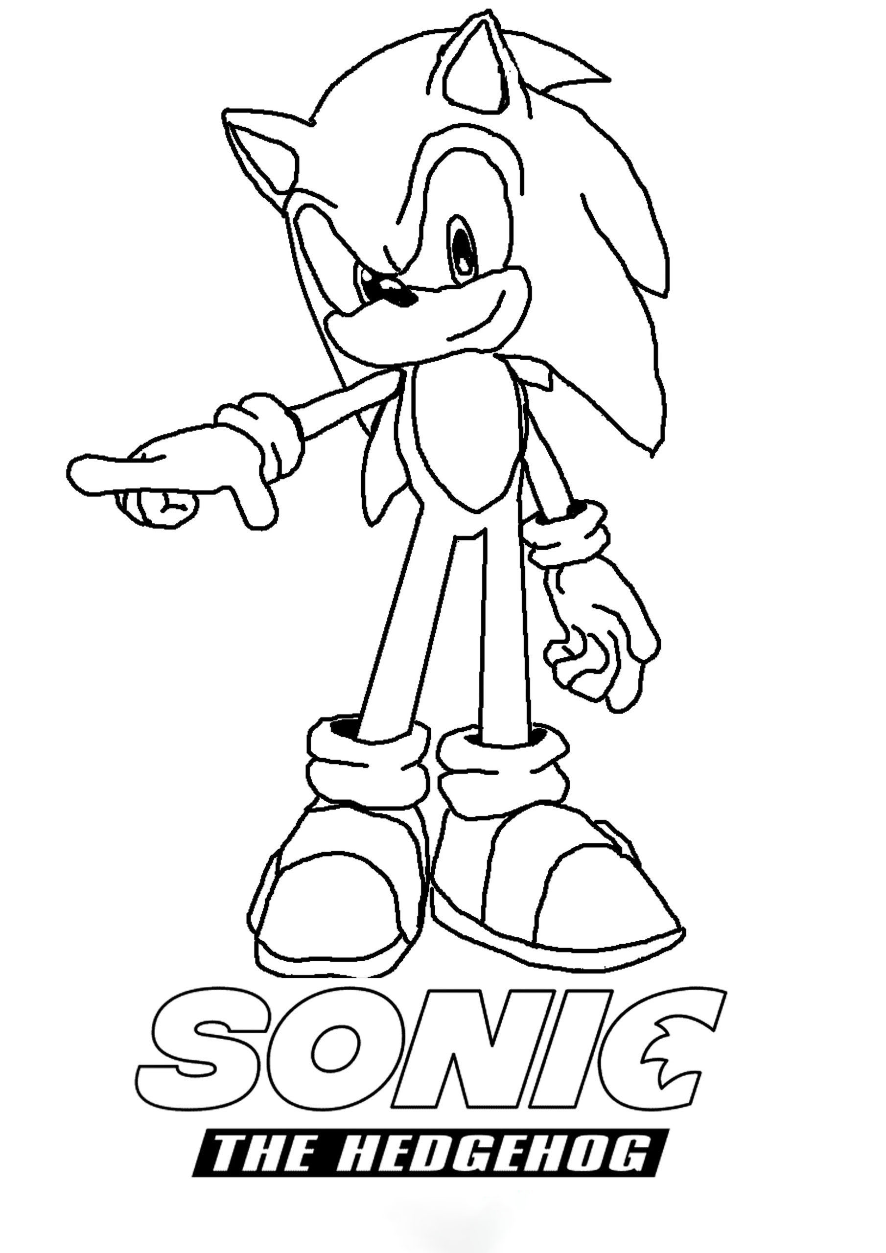 Tranh tô màu biểu tượng Sonic