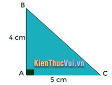 Ví dụ tính diện tích hình tam giác vuông