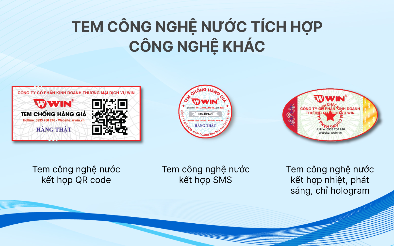 Ưu điểm của tem công nghệ nước