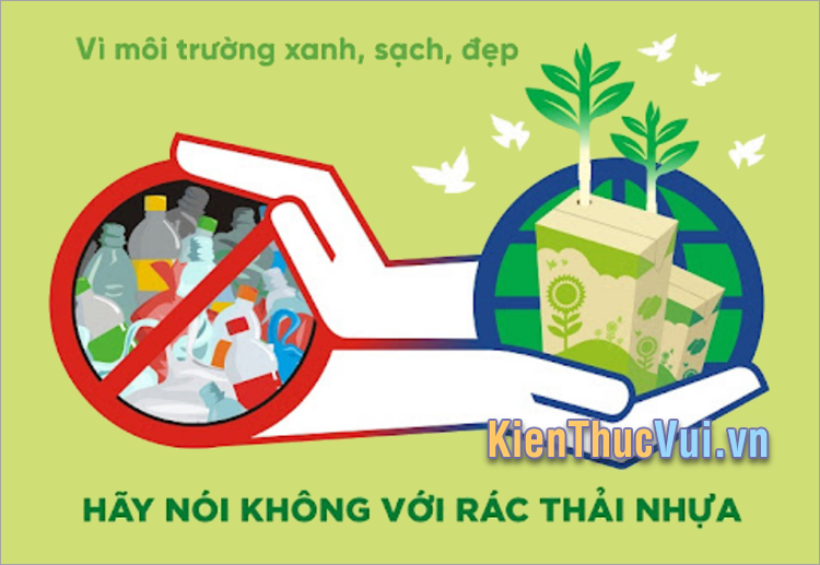 Slogan về hạn chế dùng đồ nhựa, bảo vệ môi trường