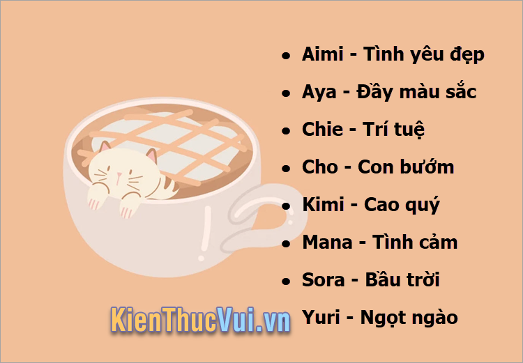 Đặt tên cho chó mèo cái cute theo tiếng Nhật