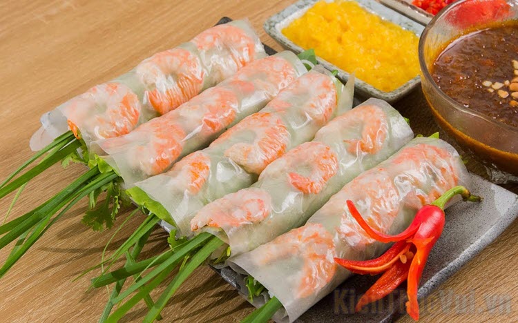Hình ảnh gỏi cuốn tôm thịt ngon, đẹp