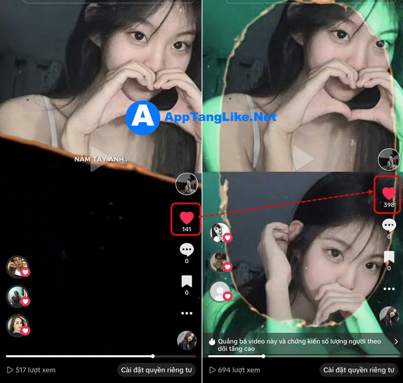 Sử dụng dịch vụ tăng tim tự nhiên, an toàn Sử dụng dịch vụ tăng tim tự nhiên, an toàn