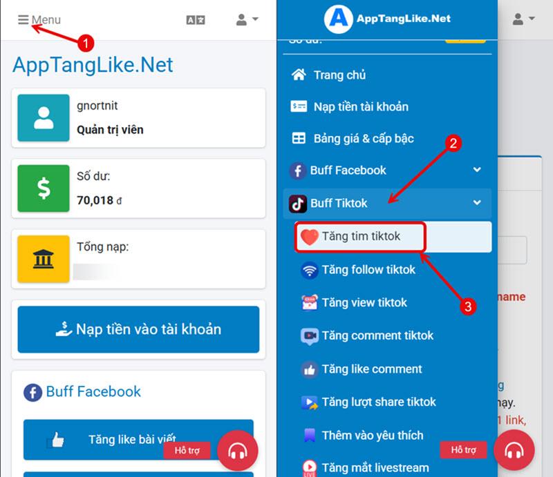 Truy cập trang Tăng tim tiktok Truy cập trang Tăng tim tiktok