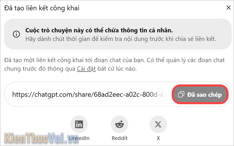 Sao chép và gửi liên kết cho bạn bè Sao chép và gửi liên kết cho bạn bè
