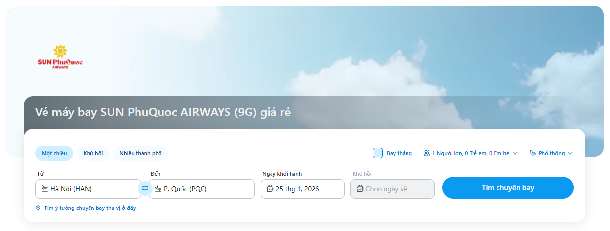 Vì sao nên chọn các chuyến bay của Sun PhuQuoc Airways