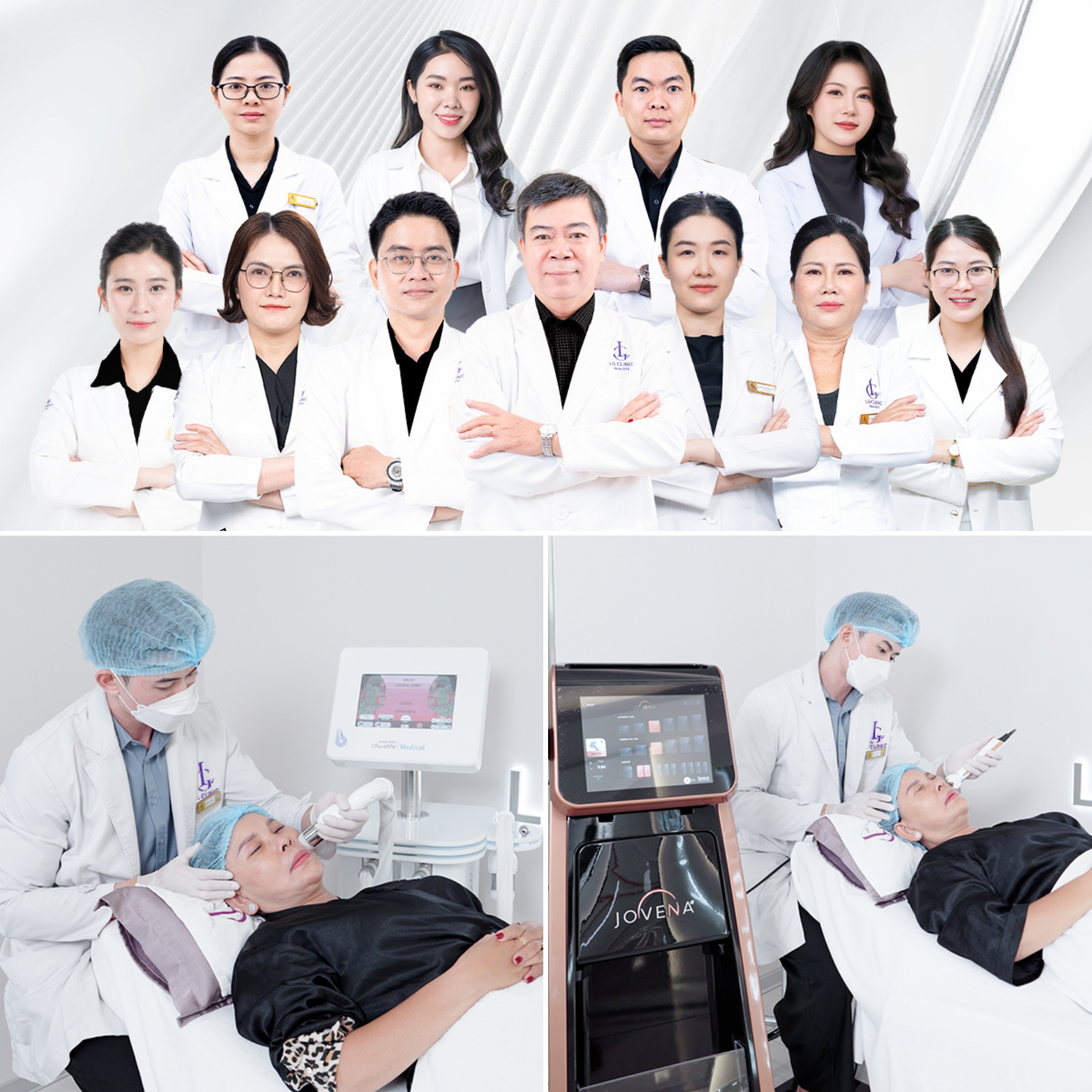 2 Liệu  trình xoá rãnh cười tại LG Clinic được các bác sĩ ứng dụng công nghệ kép 